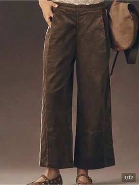 Pilcro Izzie Moss Corduroy Barrel Pants Large Tall